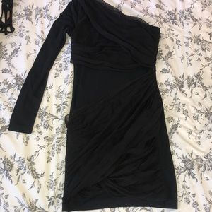 Alice + Olivia One Shoulder little Black Dress